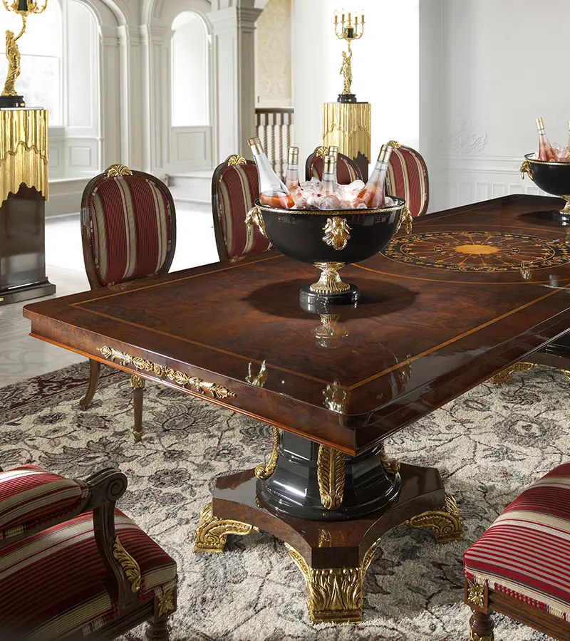 Luxury classic dining table designed for villas