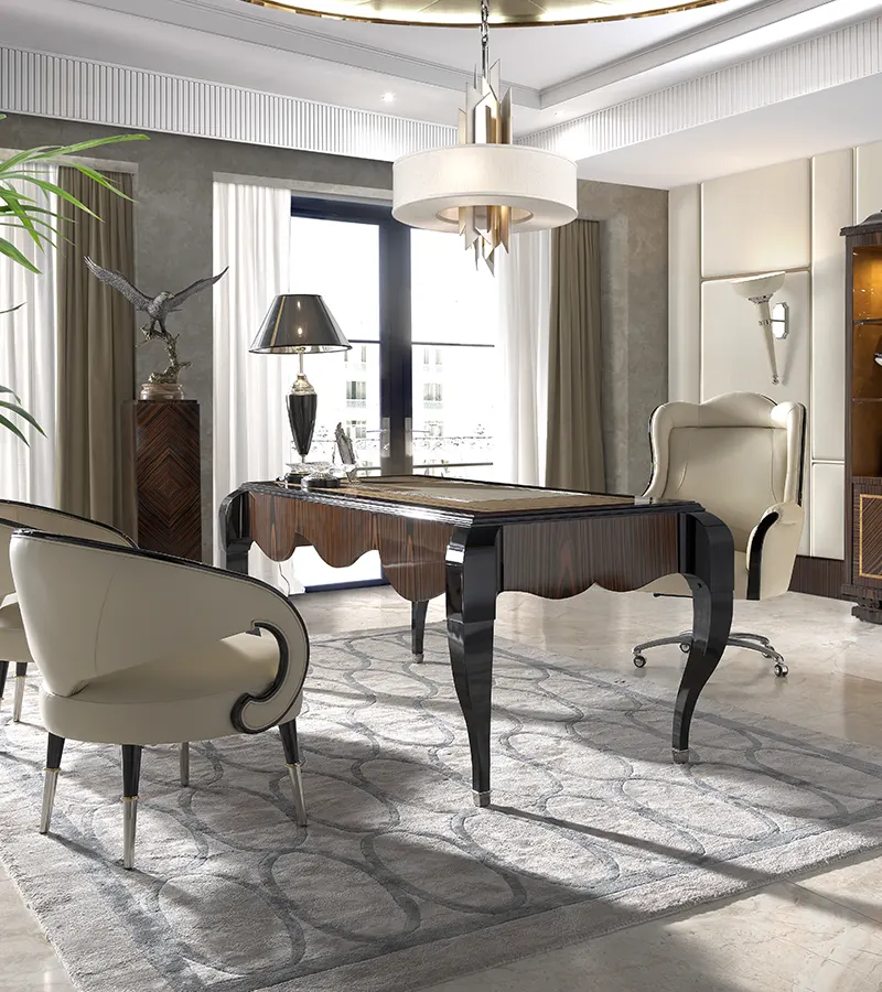 Luxury classic furniture made in Spain featuring handcrafted furniture, premium materials and elegant traditional craftsmanship